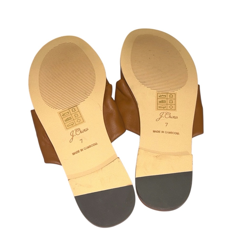 NWOT J. Crew Leather Menorca padded twist-knot sandals in size 7 - Picture 6 of 16